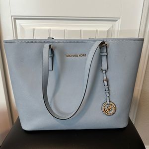 Blue Michael Kors purse